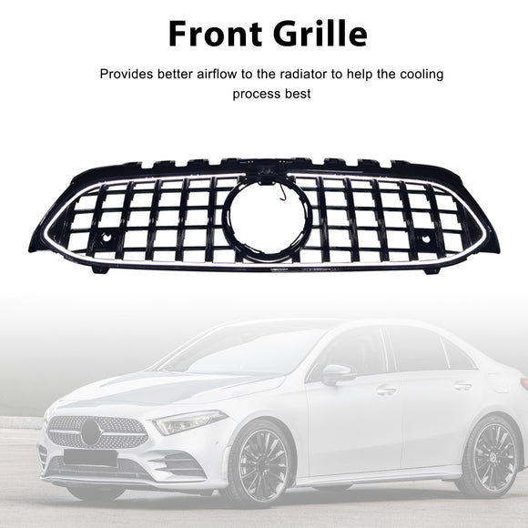 GT-stijl grille voor de voorbumper, geschikt voor Mercedes-Benz A-klasse. W177 2019-2023