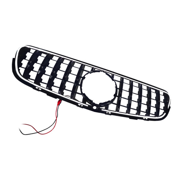 GT-Style Front Bumper Grill Grille Fit Mercedes Benz GLC X253 C253 2015-2019