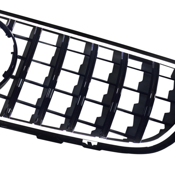 GT-Style Front Bumper Grill Grille Fit Mercedes Benz GLC X253 C253 2015-2019