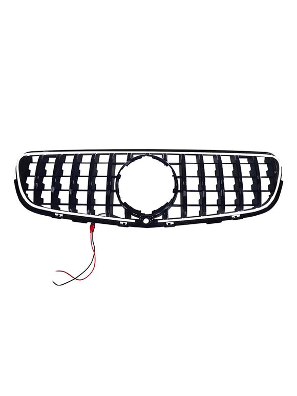 GT-Style Front Bumper Grill Grille Fit Mercedes Benz GLC X253 C253 2015-2019