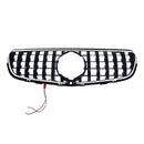 GT-Style Front Bumper Grill Grille Fit Mercedes Benz GLC X253 C253 2015-2019-15