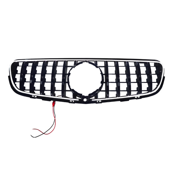 GT-Style Front Bumper Grill Grille Fit Mercedes Benz GLC X253 C253 2015-2019