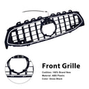 Black Front Bumper Grille Grill Fit Mercedes CLA-Class W118 C118 2020-2024 GT-5