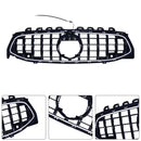 Black Front Bumper Grille Grill Fit Mercedes CLA-Class W118 C118 2020-2024 GT-6