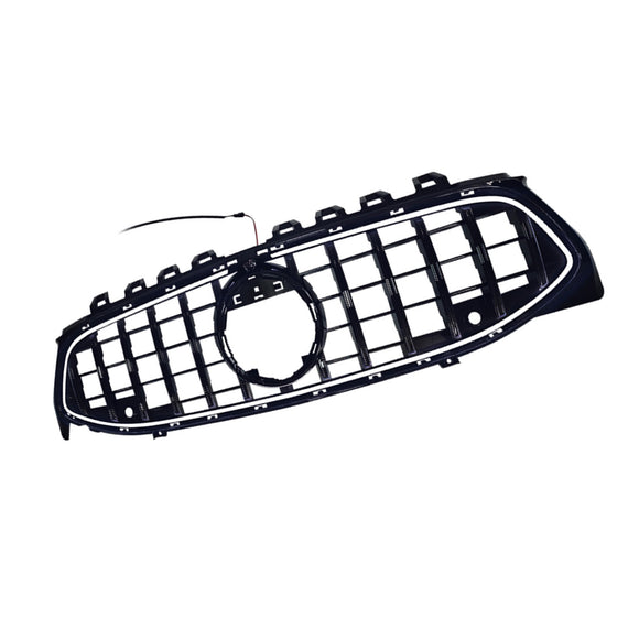 Black Front Bumper Grille Grill Fit Mercedes CLA-Class W118 C118 2020-2024 GT