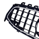 Black Front Bumper Grille Grill Fit Mercedes CLA-Class W118 C118 2020-2024 GT-11