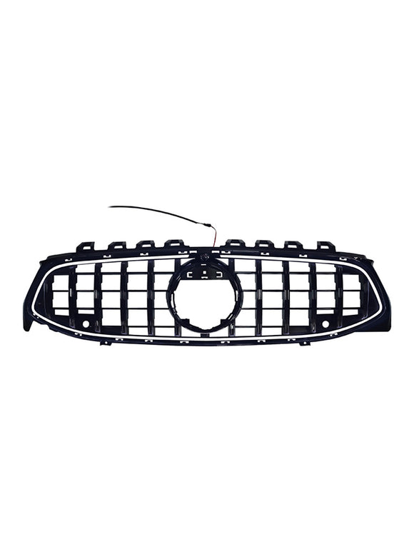 Black Front Bumper Grille Grill Fit Mercedes CLA-Class W118 C118 2020-2024 GT
