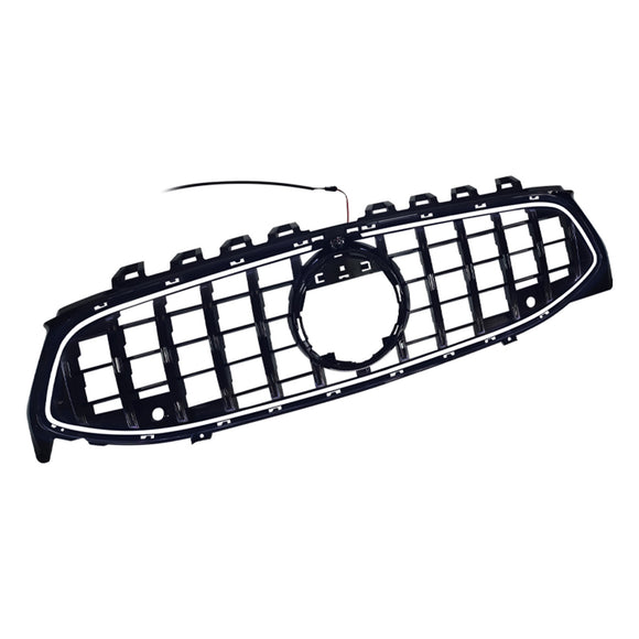 Black Front Bumper Grille Grill Fit Mercedes CLA-Class W118 C118 2020-2024 GT