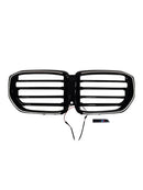 M-Style Front Bumper Grille Grill Fit BMW G05 LCI X5 2024+ Single Line W/LED-13