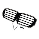 M-Style Front Bumper Grille Grill Fit BMW G05 LCI X5 2024+ Single Line W/LED-14