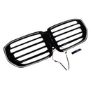 M-Style Front Bumper Grille Grill Fit BMW G05 LCI X5 2024+ Single Line W/LED-16