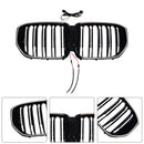Svart främre stötfångargaller Grill Passar BMW G05 LCI X5 2024+ Double Line W/LED-6