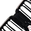 Svart främre stötfångargaller Grill Passar BMW G05 LCI X5 2024+ Double Line W/LED-10