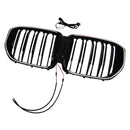 Svart främre stötfångargaller Grill Passar BMW G05 LCI X5 2024+ Double Line W/LED-14
