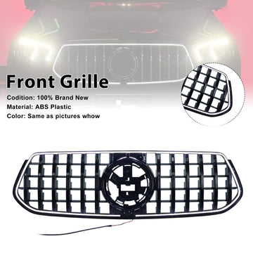 Front Bumper Grille Grill Fit Mercedes Benz GLE Class C167 V167 2019-2023 W/ LED