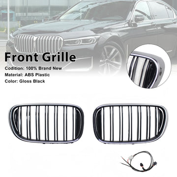 2016-2018 BMW 7 Series G11 G12 Pre-Facelift Front Kidney Grill LED Grille - 0