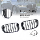 Rejilla delantera para parrilla de riñón compatible con BMW Serie 7 G11 G12 2016-2018 pre-Facelift-1