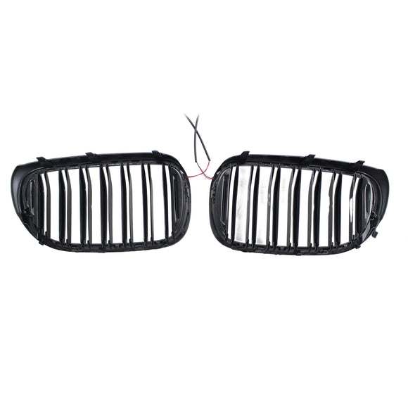 Rejilla delantera para parrilla de riñón compatible con BMW Serie 7 G11 G12 2016-2018 pre-Facelift