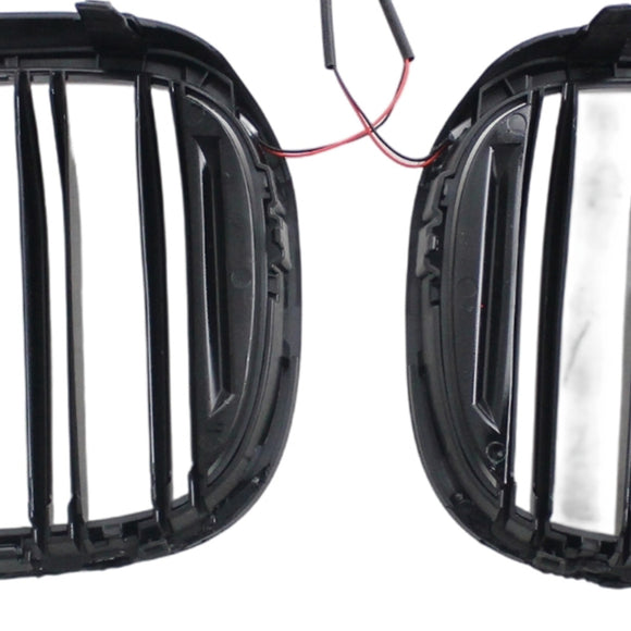 Rejilla delantera para parrilla de riñón compatible con BMW Serie 7 G11 G12 2016-2018 pre-Facelift