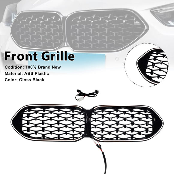 BMW 2 Series F44 2020-2023 Coupe Diamond Gloss Black Front Grille LED Grill