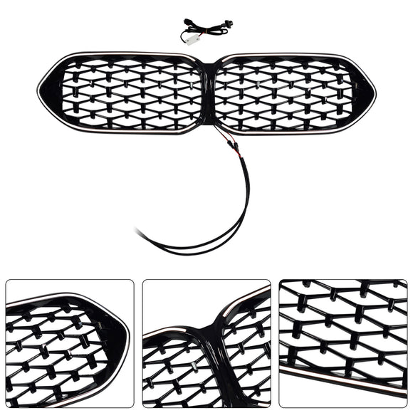 BMW 2 Series F44 2020-2023 Coupe Diamond Gloss Black Front Grille LED Grill