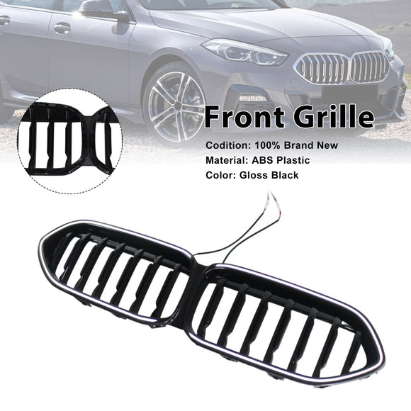 2020-2023 BMW 2 Series F44 Coupe Gloss Black Front Bumper Grille W/ LED