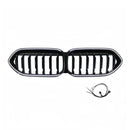 2020-2023 BMW 2 Series F44 Coupe Gloss Black Front Bumper Grille W/ LED-1