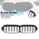 Gloss Black Front Bumper Grille Grill Fit BMW 2 Series F44 2020-2023 Coupe W/ LED-2