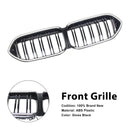 Gloss Black Front Bumper Grille Grill Fit BMW 2 Series F44 2020-2023 Coupe W/ LED-3