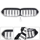 Gloss Black Front Bumper Grille Grill Fit BMW 2 Series F44 2020-2023 Coupe W/ LED-4