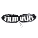 Gloss Black Front Bumper Grille Grill Fit BMW 2 Series F44 2020-2023 Coupe W/ LED-5