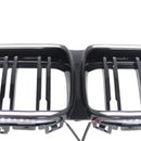 Gloss Black Front Bumper Grille Grill Fit BMW 2 Series F44 2020-2023 Coupe W/ LED-7
