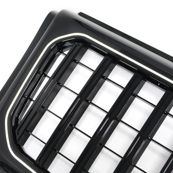Schwarzer Frontstoßstangengrill GT LED-Grill passend für Mercedes-Benz G-Klasse W463 1990–2018