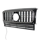 Schwarzer Frontstoßstangengrill GT LED-Grill passend für Mercedes-Benz G-Klasse W463 1990–2018-10