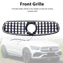 Mercedes-Benz X253 GLC-luokka 2020-2022 GT-tyylinen etupuskurin säleikkö Musta säleikkö W/ LED-2