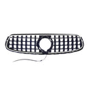 Mercedes-Benz X253 GLC-luokka 2020-2022 GT-tyylinen etupuskurin säleikkö Musta säleikkö W/ LED-8