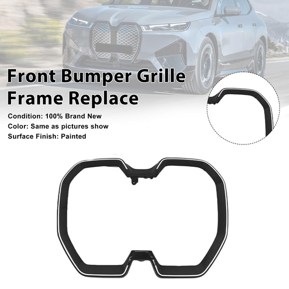 BMW iX SUV 2022-2025 Zwart voorbumper niergrilleframe vervangend met LED