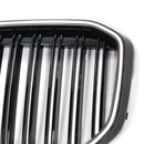 Doppelte Lamellen, glänzend schwarz, vorderer Nierengrill, passend für BMW X7 G07 2019–2022-11