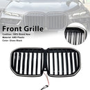 Zwart Enkele Lijn Voorbumper Grille Grill Fit BMW X7 G07 2023-2026 W/LED-2