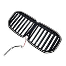Zwart Enkele Lijn Voorbumper Grille Grill Fit BMW X7 G07 2023-2026 W/LED-6