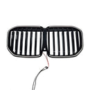 Zwart Enkele Lijn Voorbumper Grille Grill Fit BMW X7 G07 2023-2026 W/LED-1