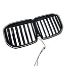 Zwart Enkele Lijn Voorbumper Grille Grill Fit BMW X7 G07 2023-2026 W/LED-10
