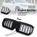 Doppelte Lamellen, schwarze Frontstoßstange, Nierengrill, passend für BMW X1 U11 U12 2023–2025-3