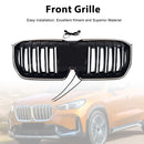 Doppelte Lamellen, schwarze Frontstoßstange, Nierengrill, passend für BMW X1 U11 U12 2023–2025-4