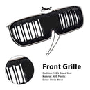 Doppelte Lamellen, schwarze Frontstoßstange, Nierengrill, passend für BMW X1 U11 U12 2023–2025-5
