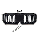 Doppelte Lamellen, schwarze Frontstoßstange, Nierengrill, passend für BMW X1 U11 U12 2023–2025-15