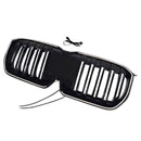 Doppelte Lamellen, schwarze Frontstoßstange, Nierengrill, passend für BMW X1 U11 U12 2023–2025-16