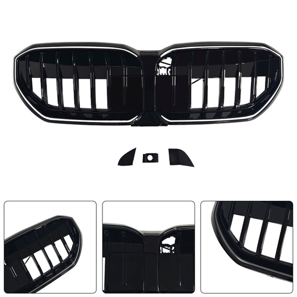 2024-2026 BMW serii 5 I5 G60 G61 G68 Pojedyncza listwa Grill Wymiana przedniego zderzaka Kratka z diodą LED