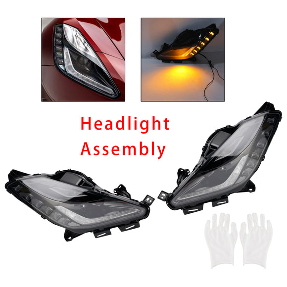 HID Xenon Headlight Assembly W/ Ballast 8pin For Chevy Corvette C7 Z06 2014-2019