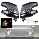 Halogen Headlights Projector Assembly Left+Right For Chevy Tahoe Suburban 2015-2020-1